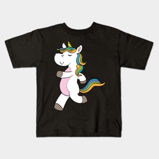 Unicorn as Runner at Jogging Kids T-Shirt